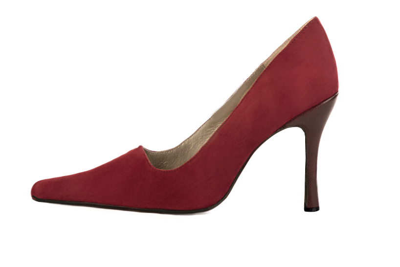 Escarpin bordeaux talon discount carré